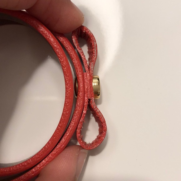 Tory Burch Patent leather Bow Double Wrap Bracelet - Picture 8 of 8